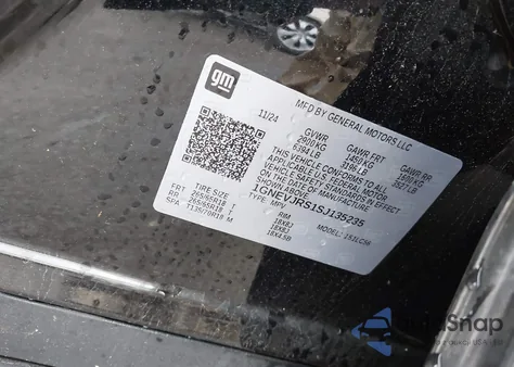 2025 Chevrolet Traverse Awd Z71 from USA, damaged, VIN 1GNEVJRS1SJ135235